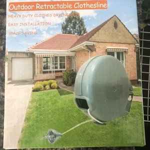 Clothesline Retractable Clothesline-Portable Heavy-Duty Indoor and Outdoor